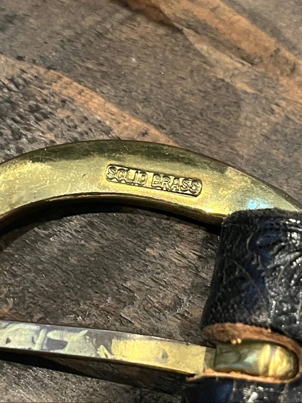 Vintage Leather Western Eagle Belt